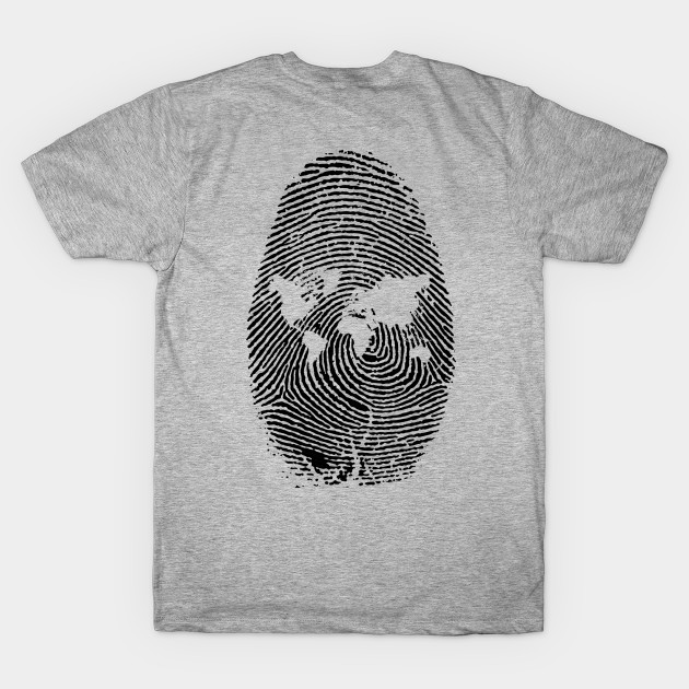 Finger Print Of The World by bigcooksteeshirts